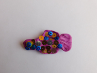 Фиолетовая рыбка